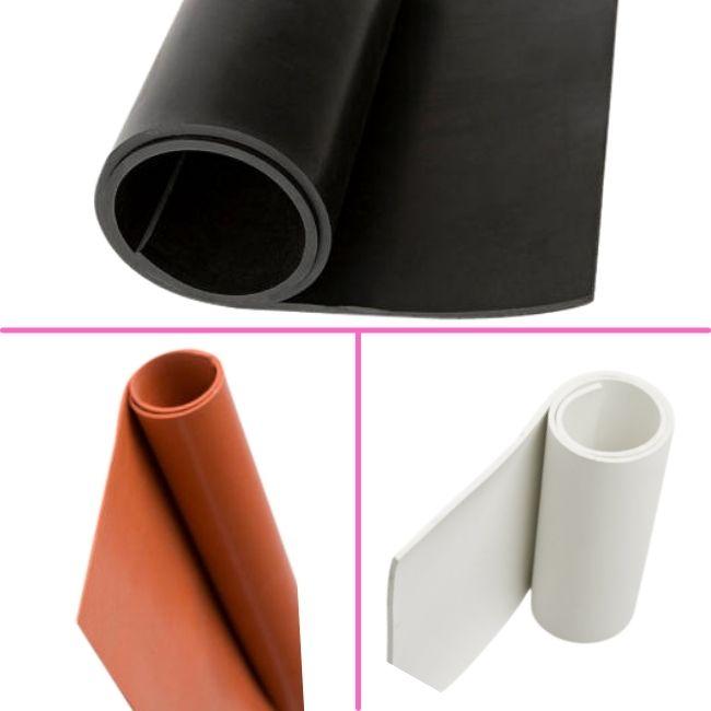 Adhesive Silicone Rubber Strips,Solid Rubber Sheet Rolls Pad