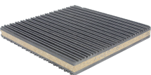 100pk Anti-Vibration Isolation Pads – Rubber/Cork 4x4x7/8 Inch, Sub Floor Isolation