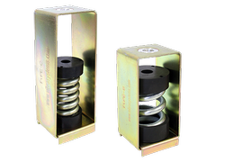 Rubber Vibration Isolator Mount 3/8-16 1-1/8 Stud Rubber 2" Dia x 3/4 Ht 4 